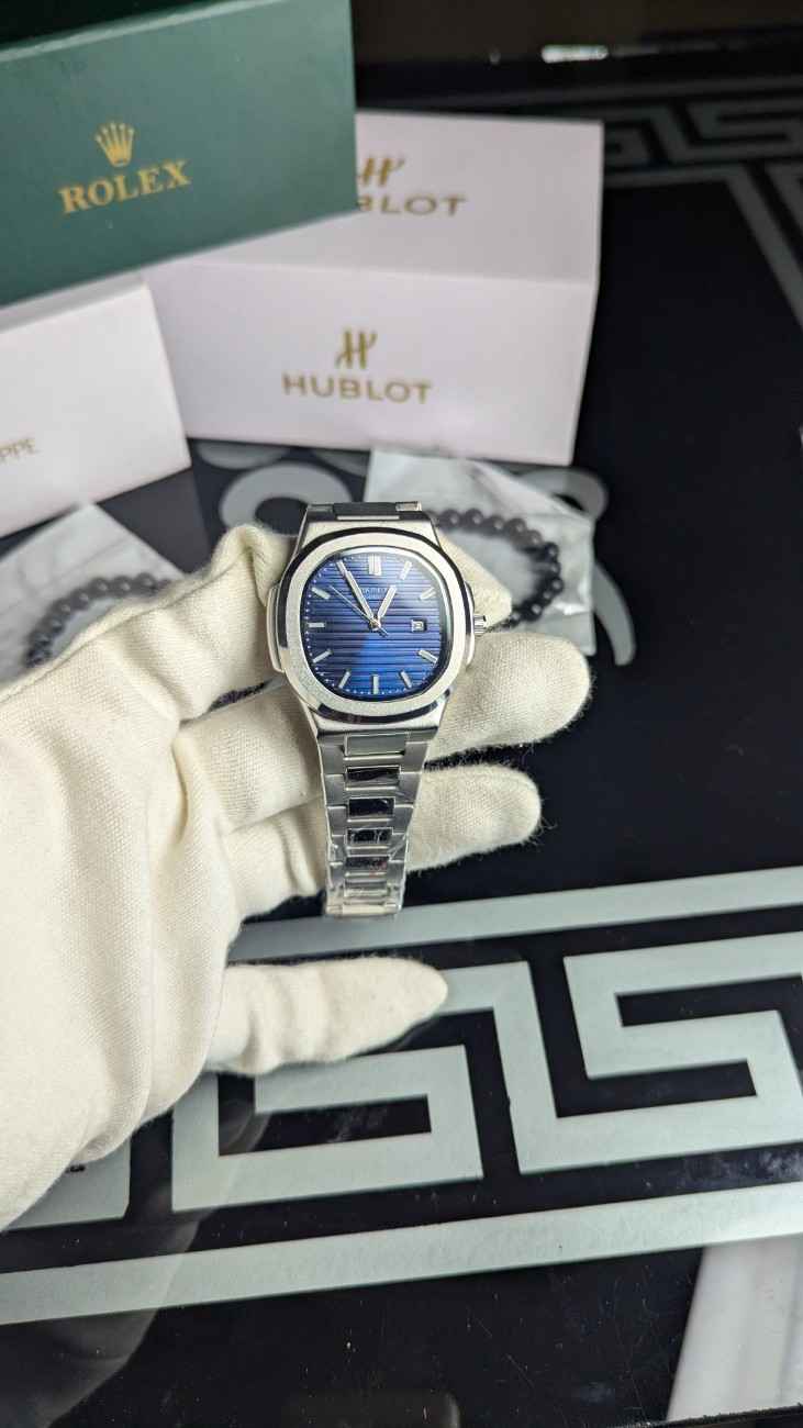 PTK Phillips - Blue Dial - date only - Free bracelet - Free delivery