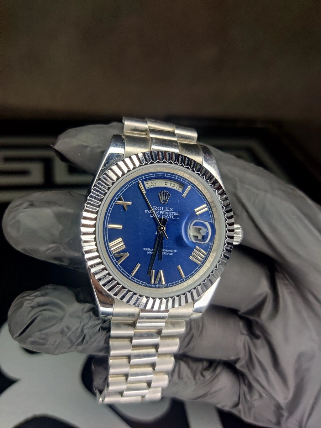 RLX -DAY/DATE- Classic silver